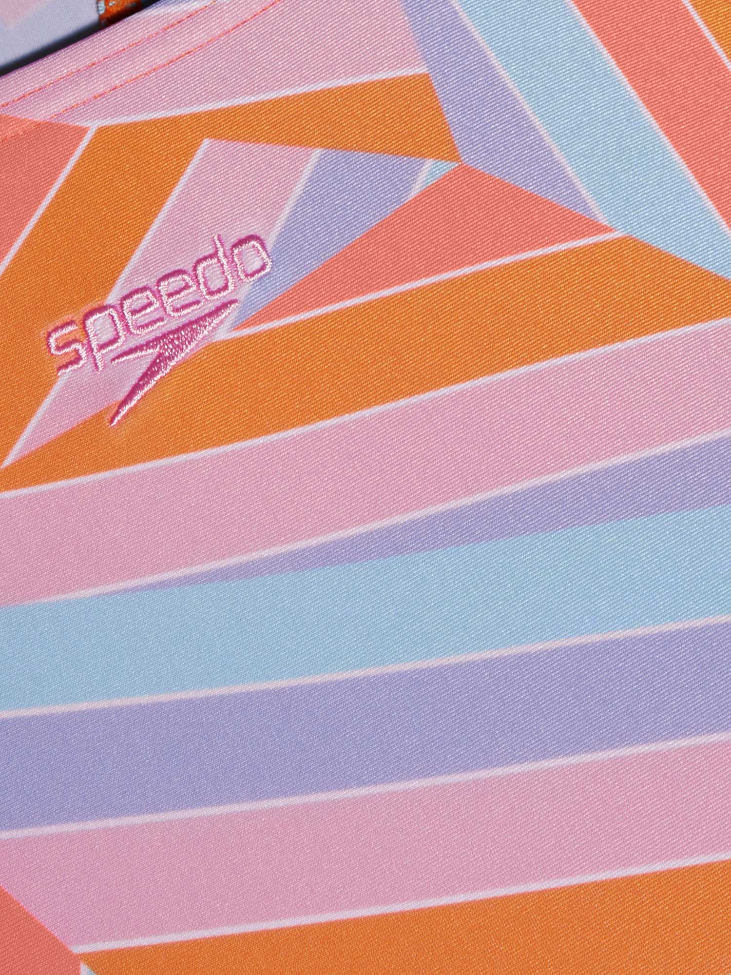 SPEEDO Цял бански GIRLS PRINTED PULSEBACK