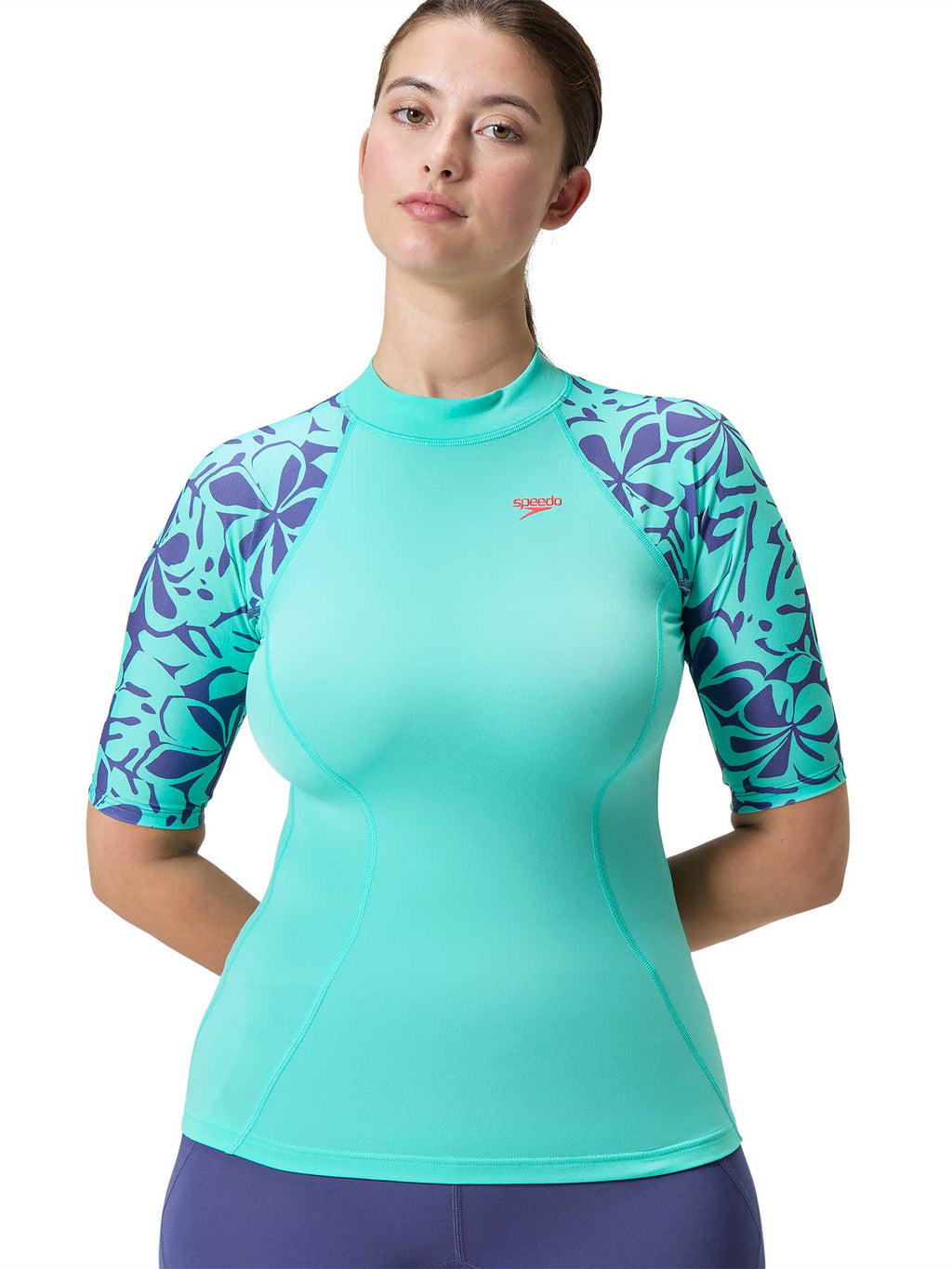 SPEEDO Тениска с UV защита WOMENS PRINTED TOP