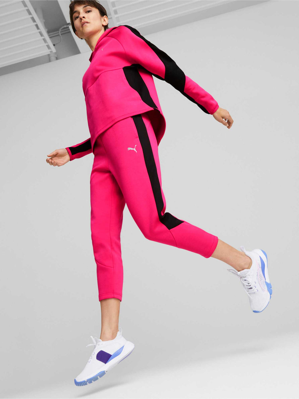 PUMA Спортно долнище EVOSTRIPE High-Waist
