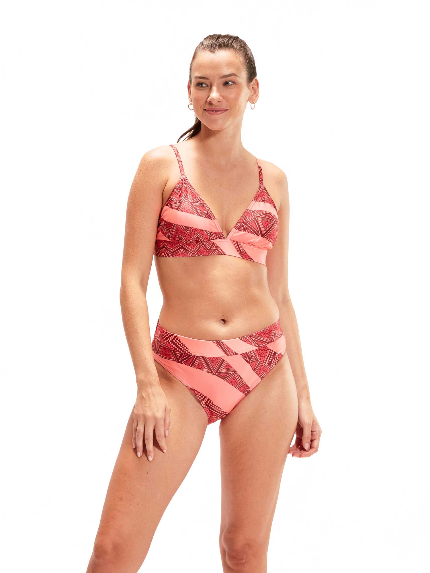 SPEEDO Бански 2 части BANDED TRI 2PC ALV PRT AF