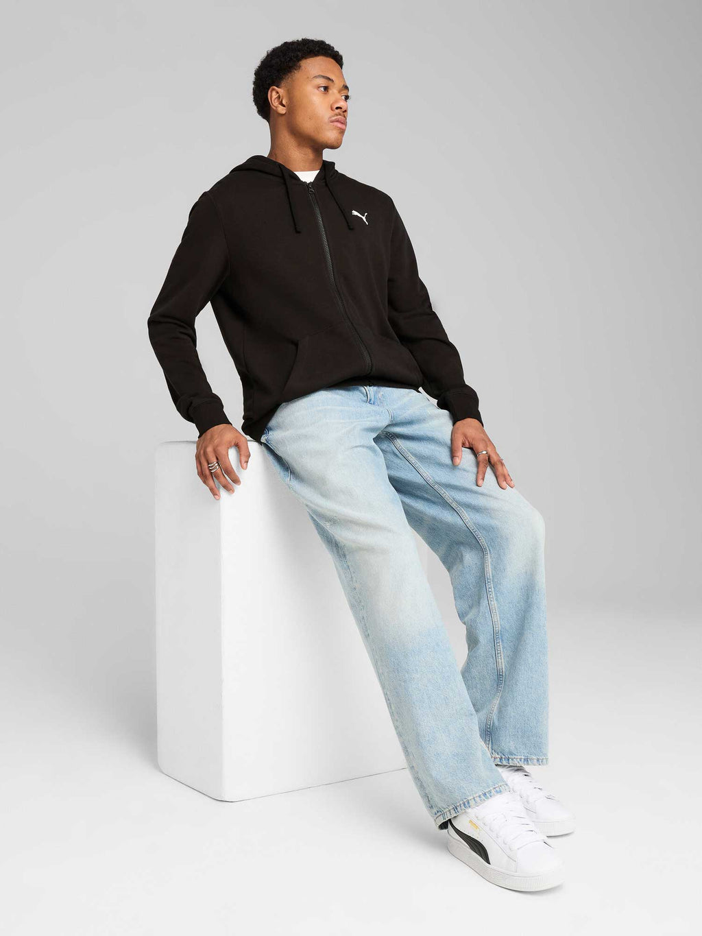 PUMA Суитшърт ESS Small Logo Full-Zip Hoodie TR