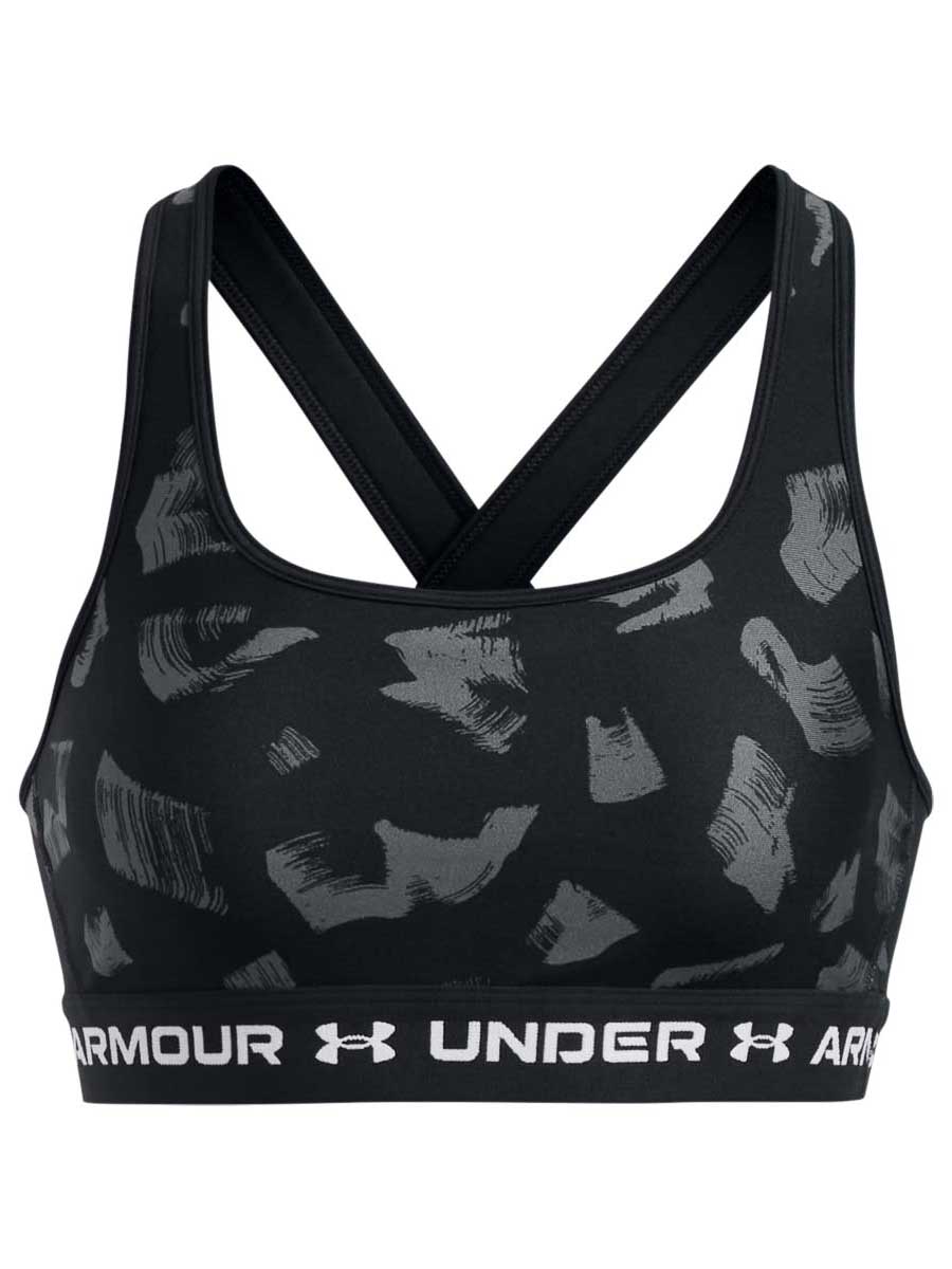 UNDER ARMOUR Спортен сутиен Crossback Mid Print