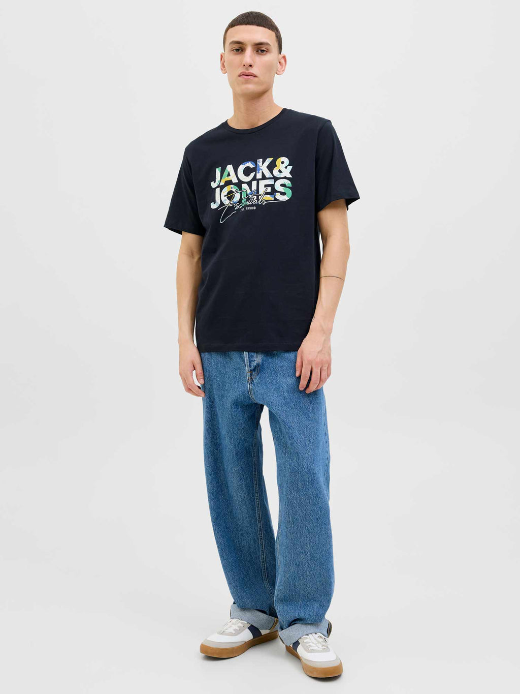 JACK & JONES Тениска JJGEPLAS TEE SS CREW NECK LN