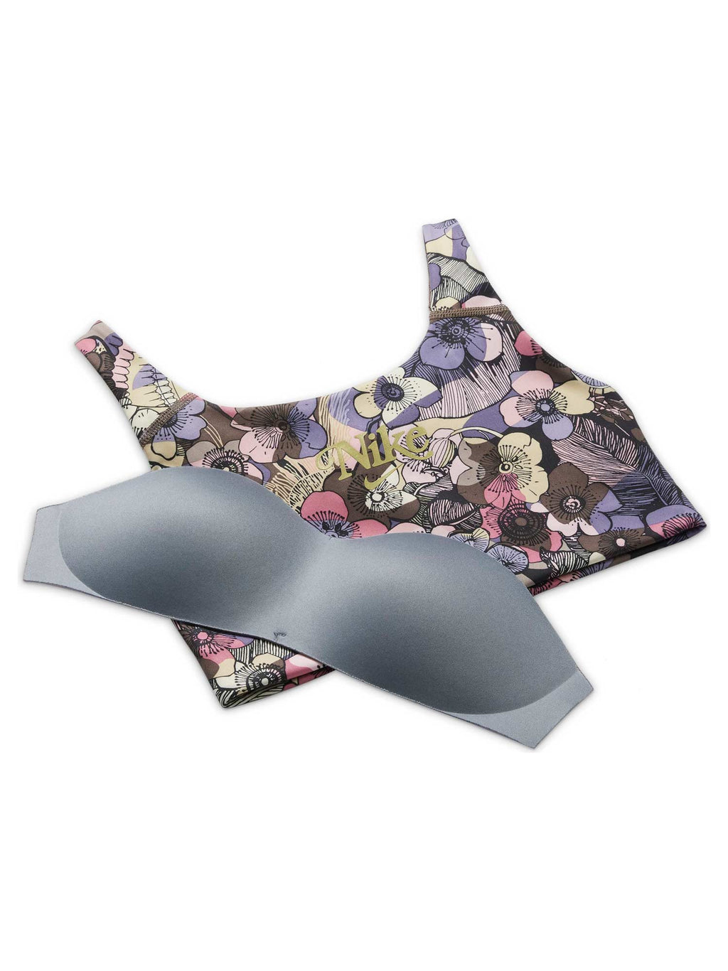 NIKE Спортен сутиен SWSH FEMME AOP