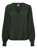 ONLY Риза ONLELLA LS V-NECK TOP WVN