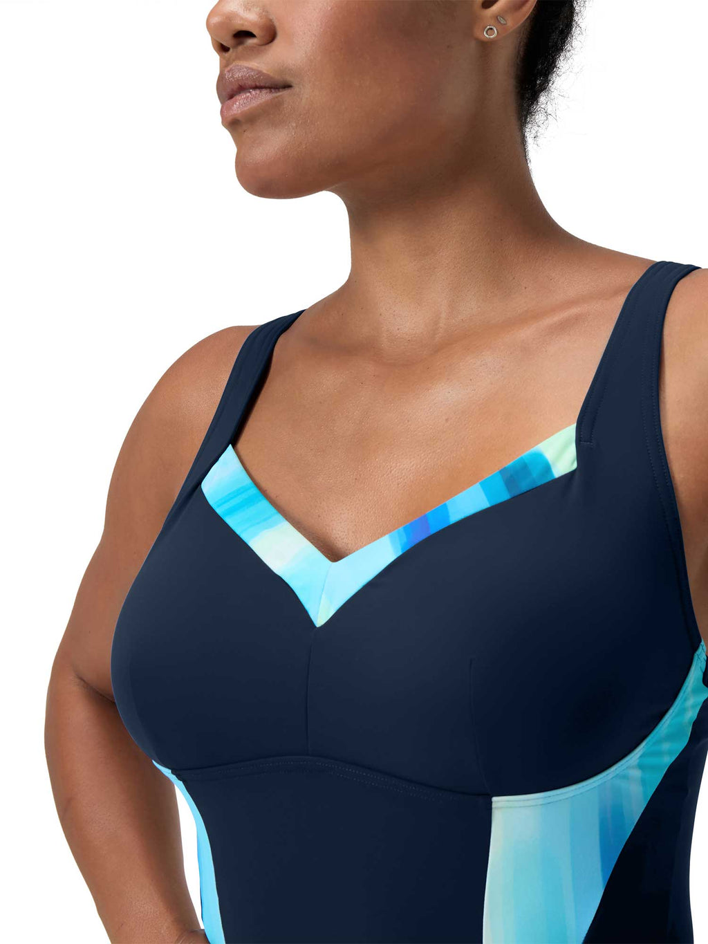 SPEEDO Цял бански WOMENS SHAPING PRINTED LUNAELUSTRE