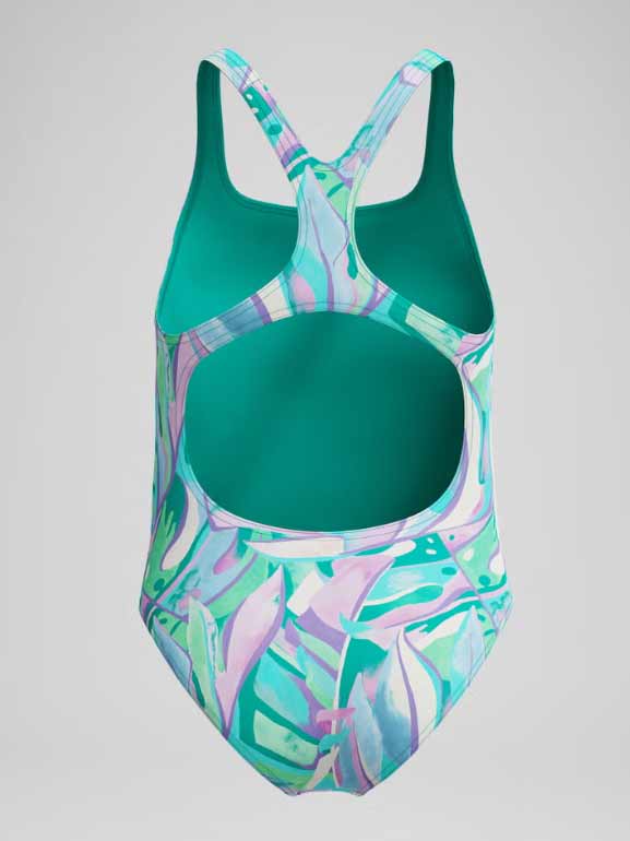 SPEEDO Цял бански GIRLS PRINTED MEDALIST