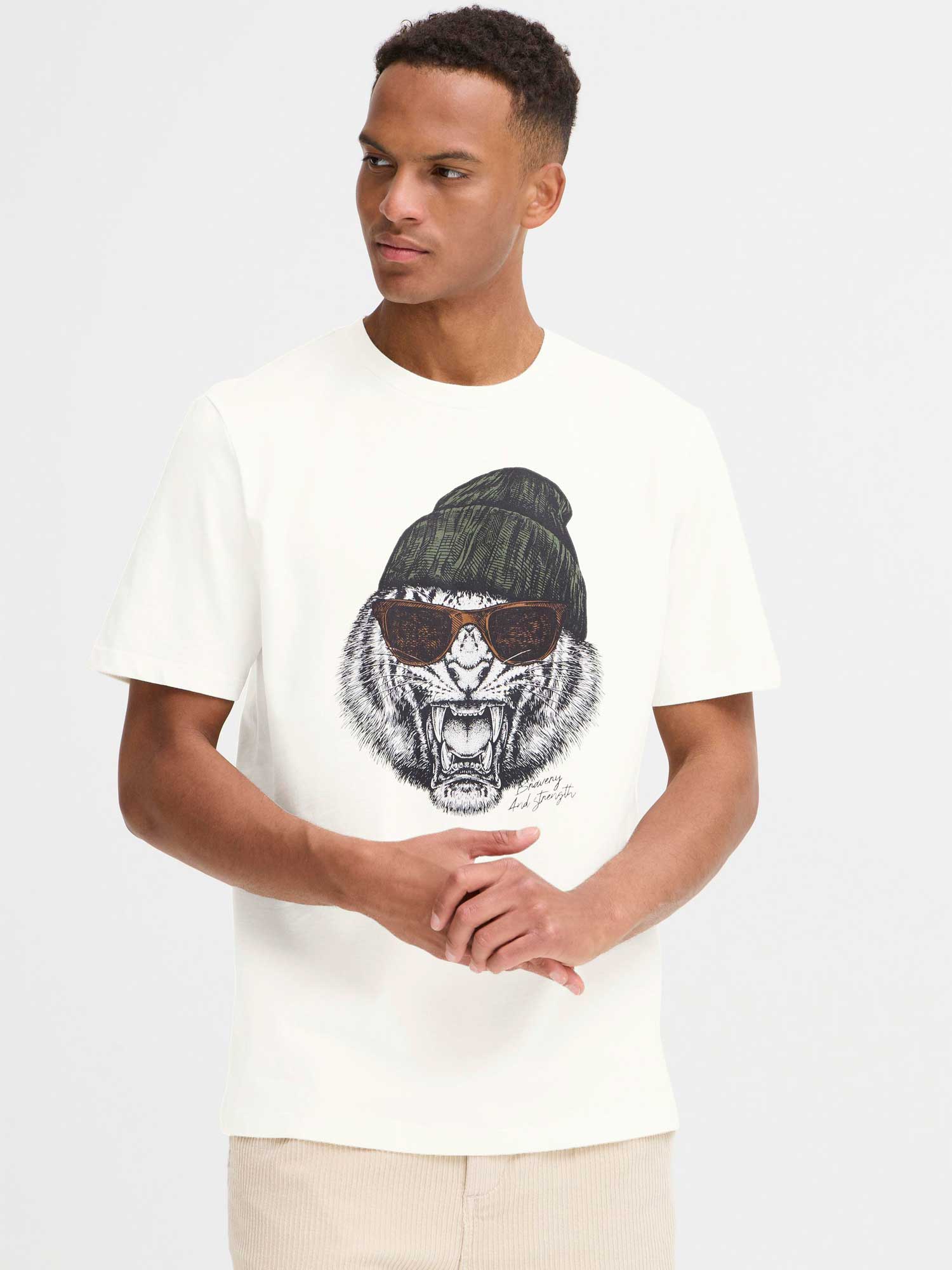 BLEND Тениска BHIVIK FUNNY GRAPH S/S TEE