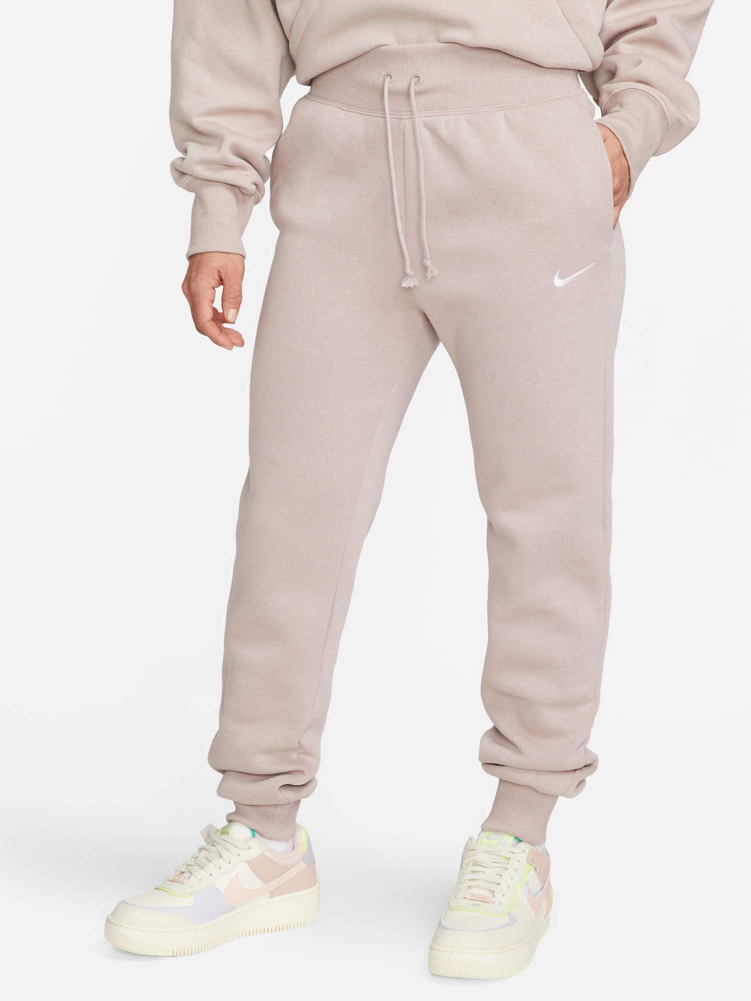 NIKE Спортно долнище W NSW PHNX FLC HR PANT STD