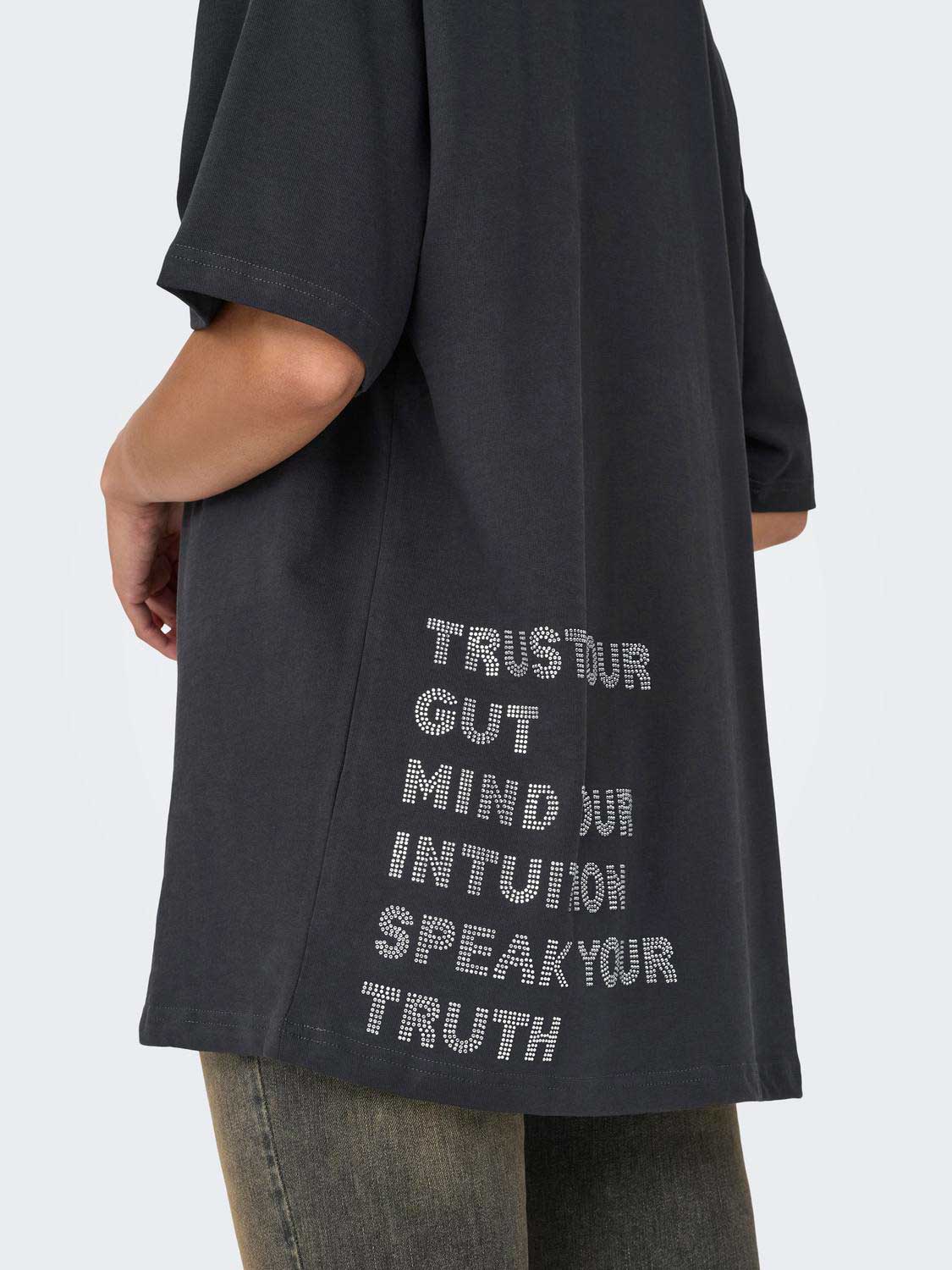 ONLY Тениска ONLRIRI S/S STONES TOP BOX JRS