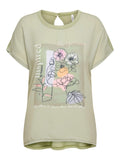 ONLY Тениска ONLFLORA REG S/S ART FOIL TOP BOX JRS