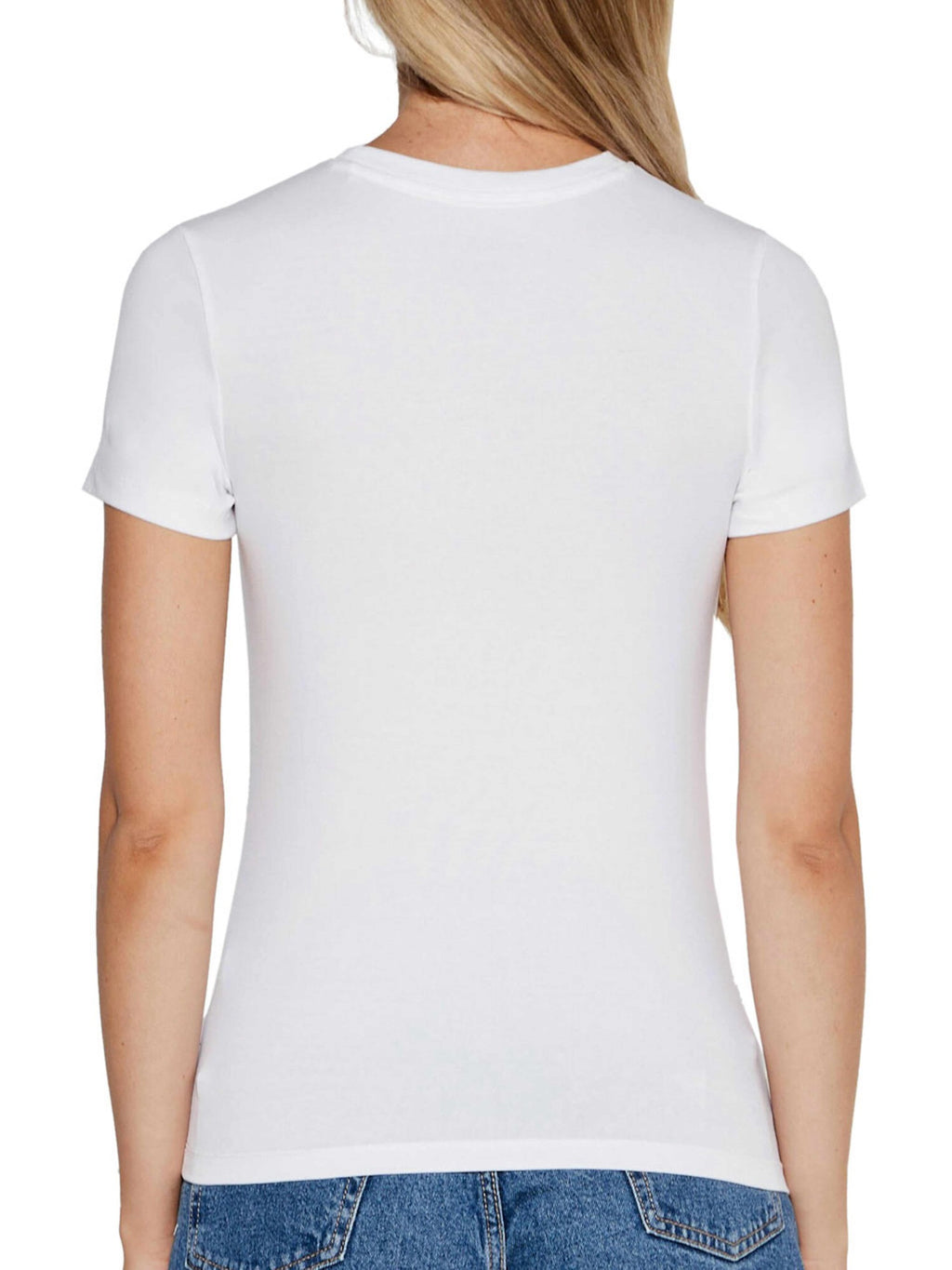 GUESS JEANS Тениска GJ SS CN SLIM ICONIC TEE