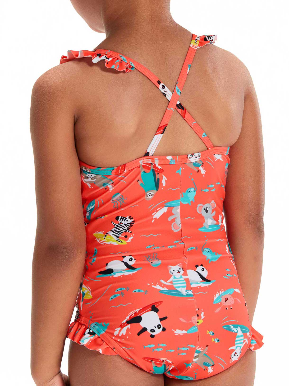 SPEEDO Цял бански GIRLS PLASTISOL PLACEMENT MUSCLEBACK