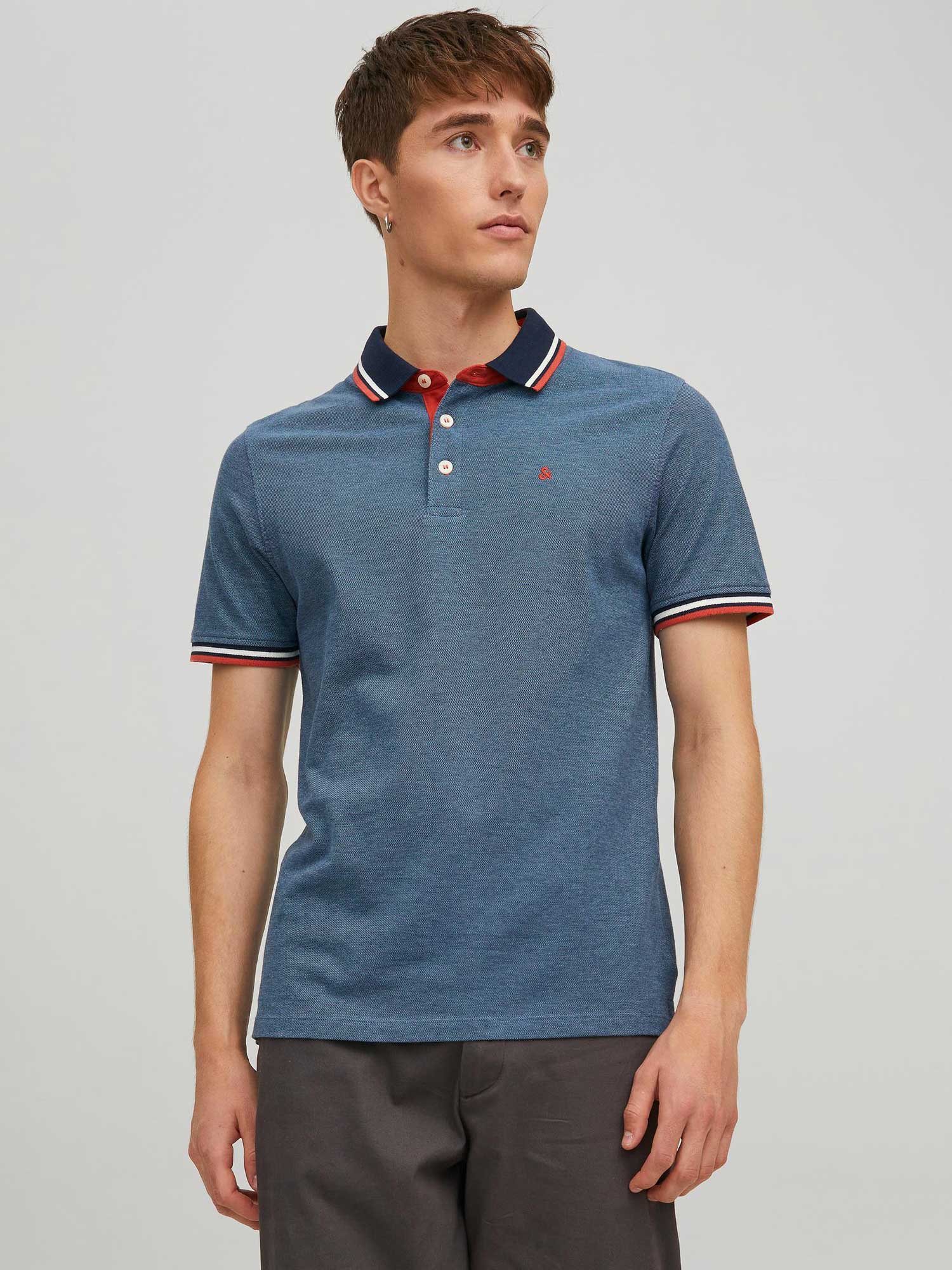 JACK & JONES Тениска JJEPAULOS POLO SS NOOS