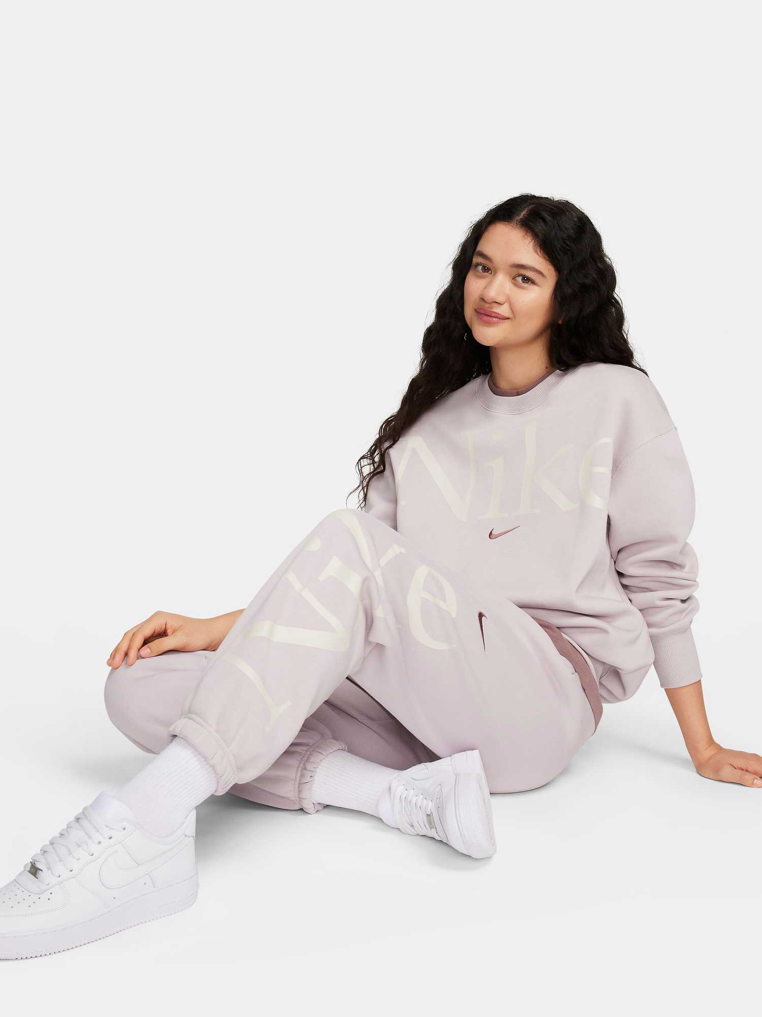 NIKE Спортно долнище W NSW PHNX FLC OS LOGO SWTPNT