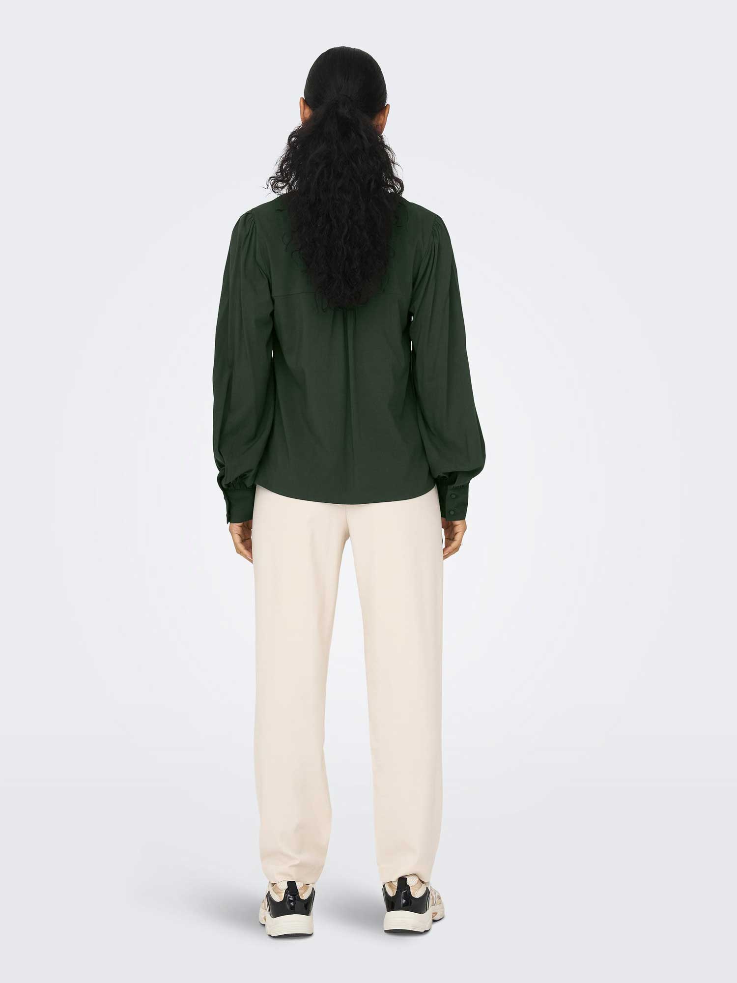 ONLY Риза ONLELLA LS V-NECK TOP WVN