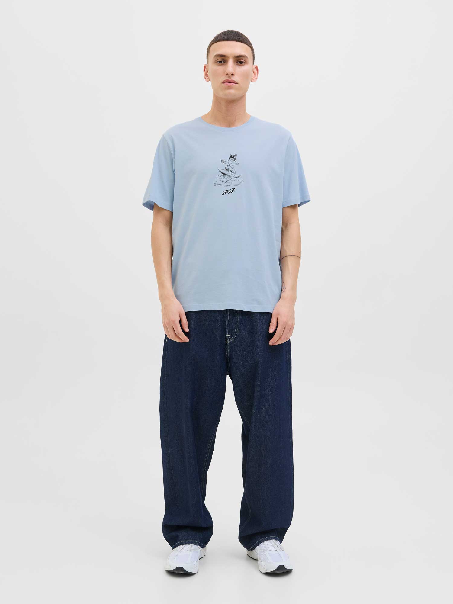 JACK & JONES Тениска JORRELAX TEE SS CREW NECK SMU