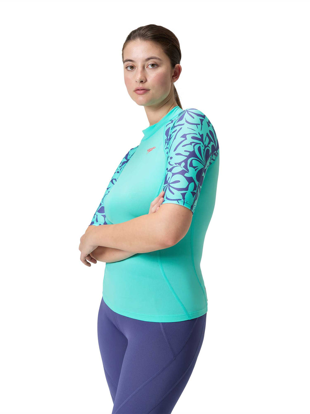 SPEEDO Тениска с UV защита WOMENS PRINTED TOP