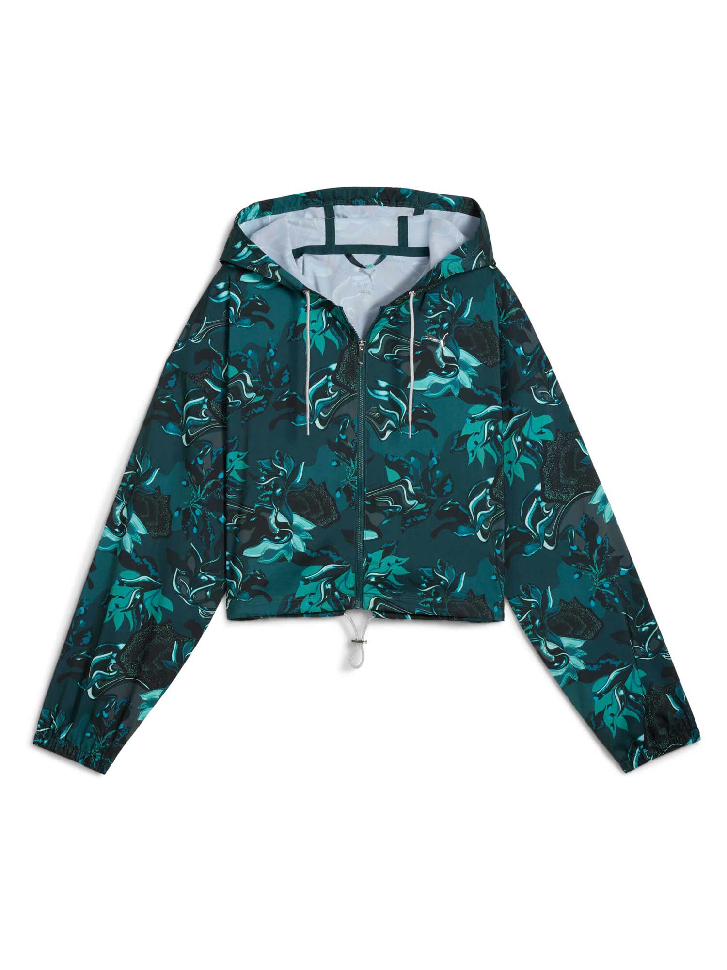 PUMA Спортно горнище W GREEN TERRAINS WOVEN JACKET AOP