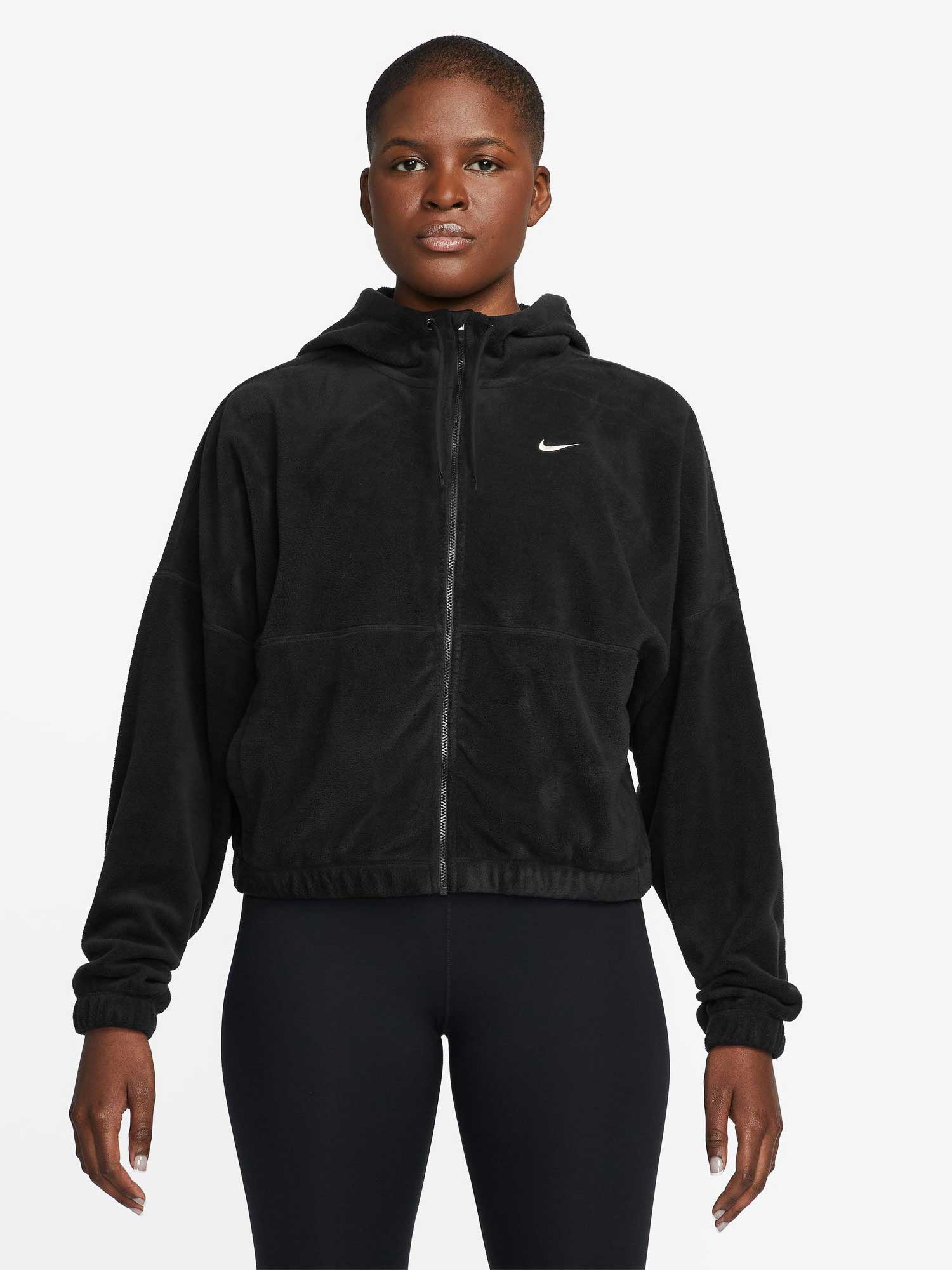 NIKE Суитшърт W NK ONE TF FZ HOODIE POLAR