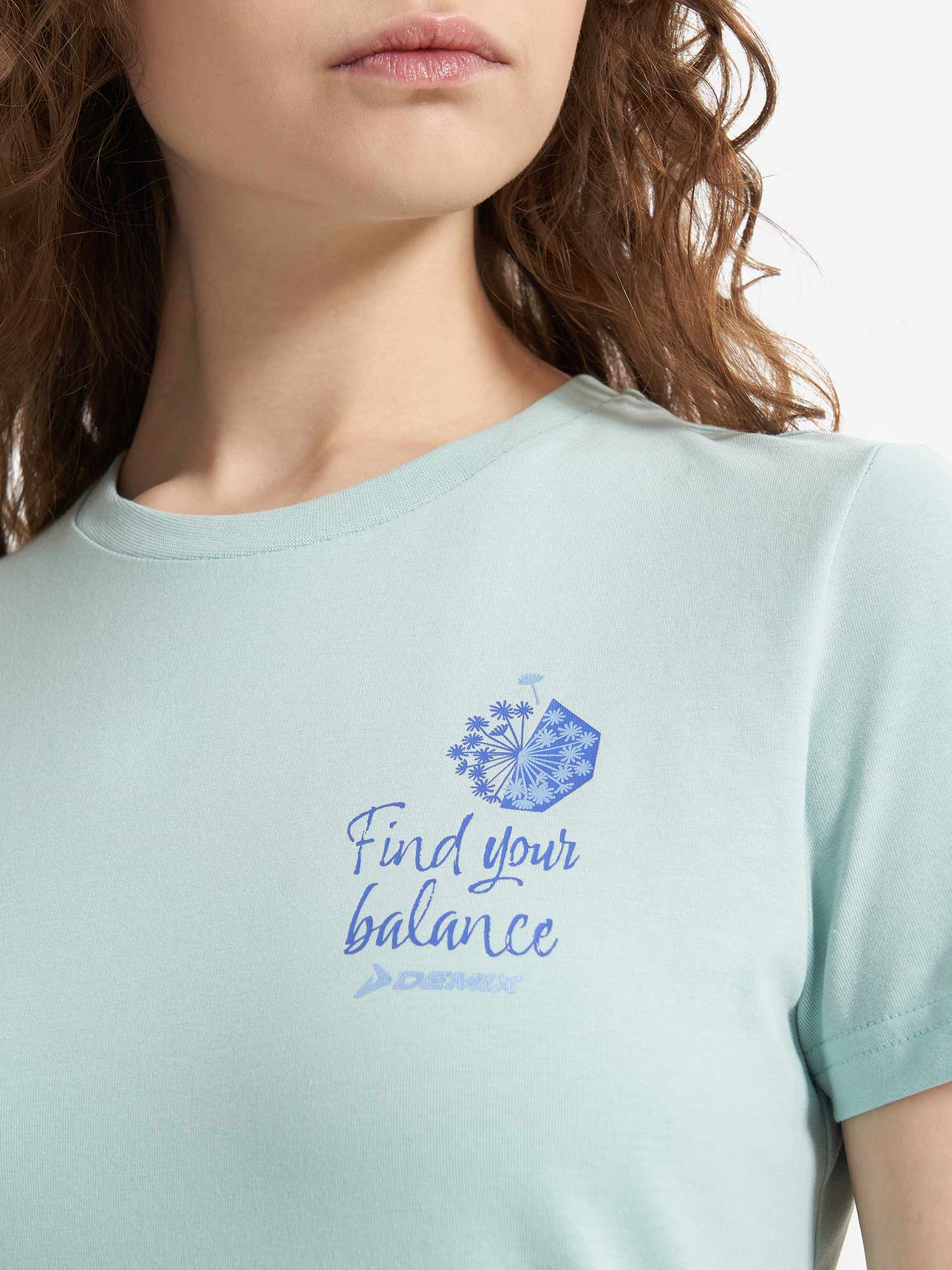 DEMIX Тениска W D motivational slogan tee