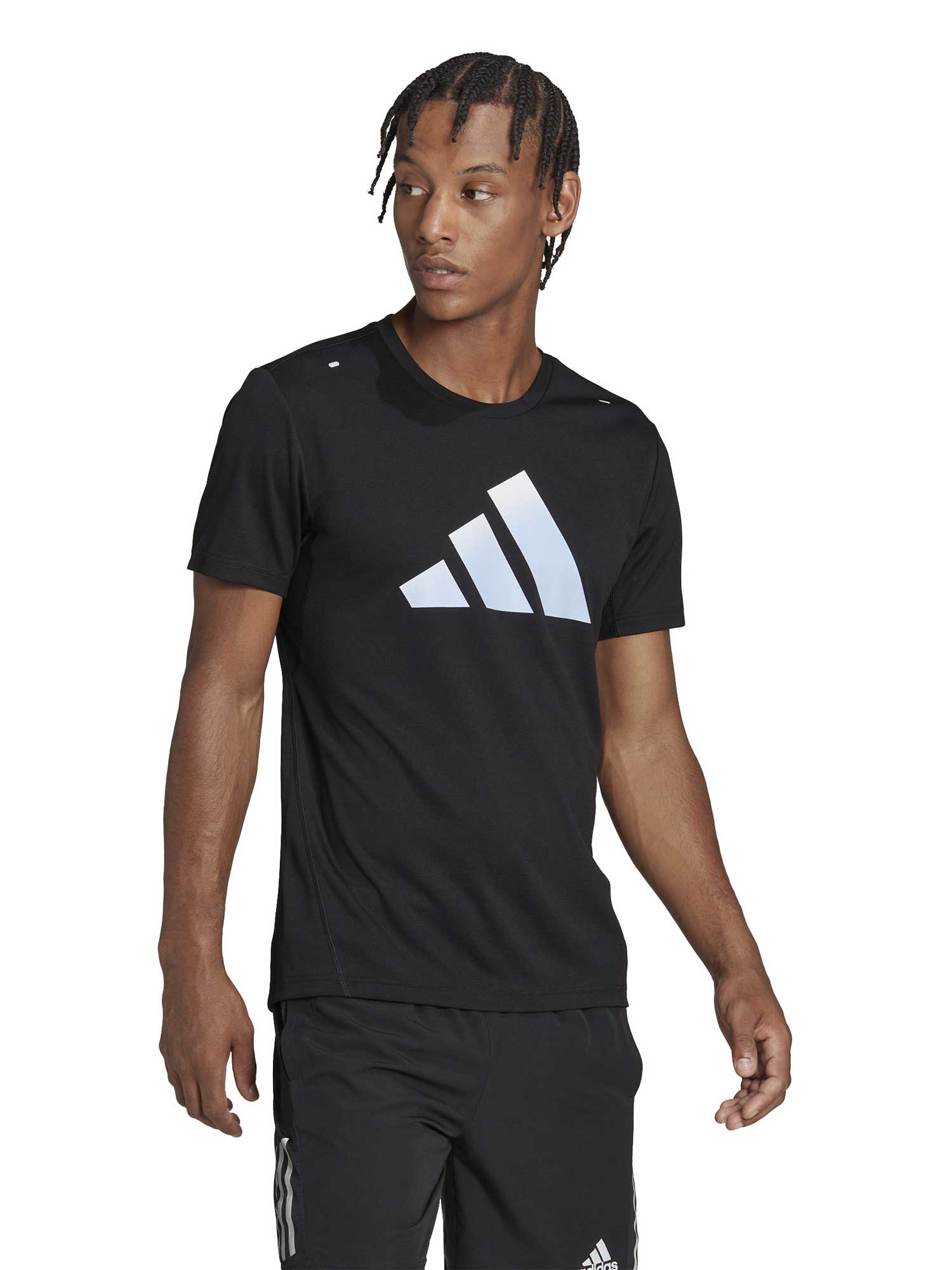 ADIDAS PERFORMANCE Тениска Run Icons 3 Bar Logo