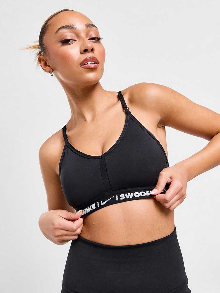 NIKE Спортен сутиен W NK DF INDY BRA GLS