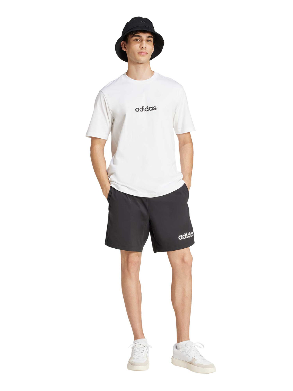 ADIDAS SPORTSWEAR Тениска Essentials Linear Single Jersey Tee