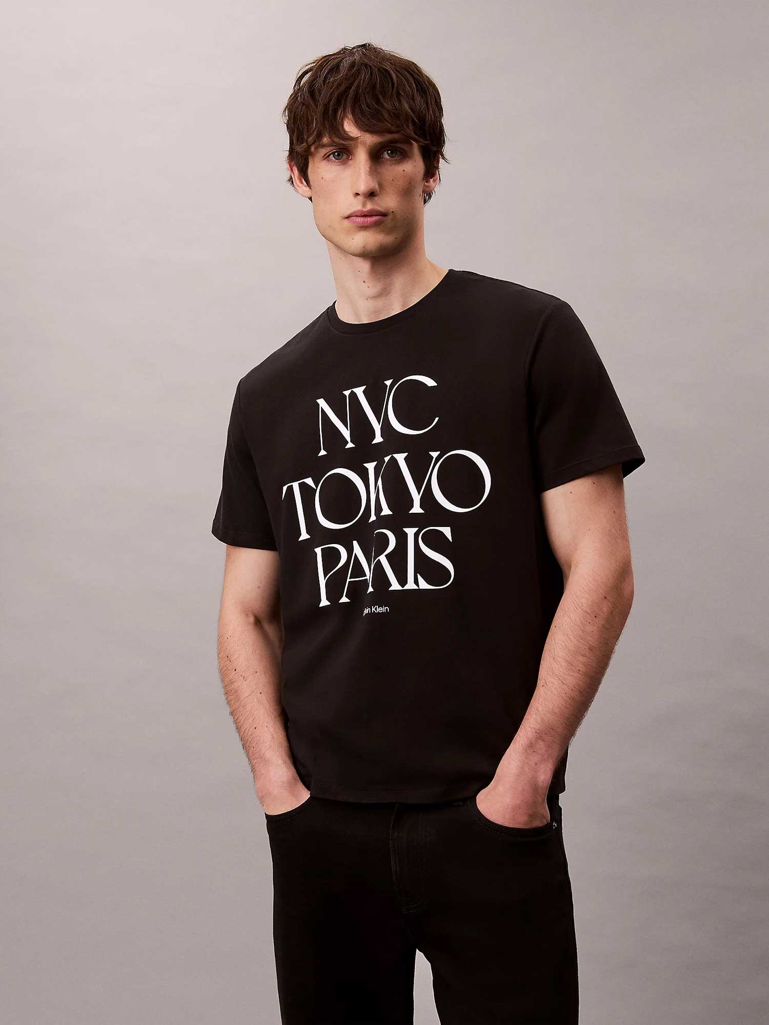 Calvin Klein Jeans Тениска SS 20S TC FLAGSHIP CITY GRAPHI