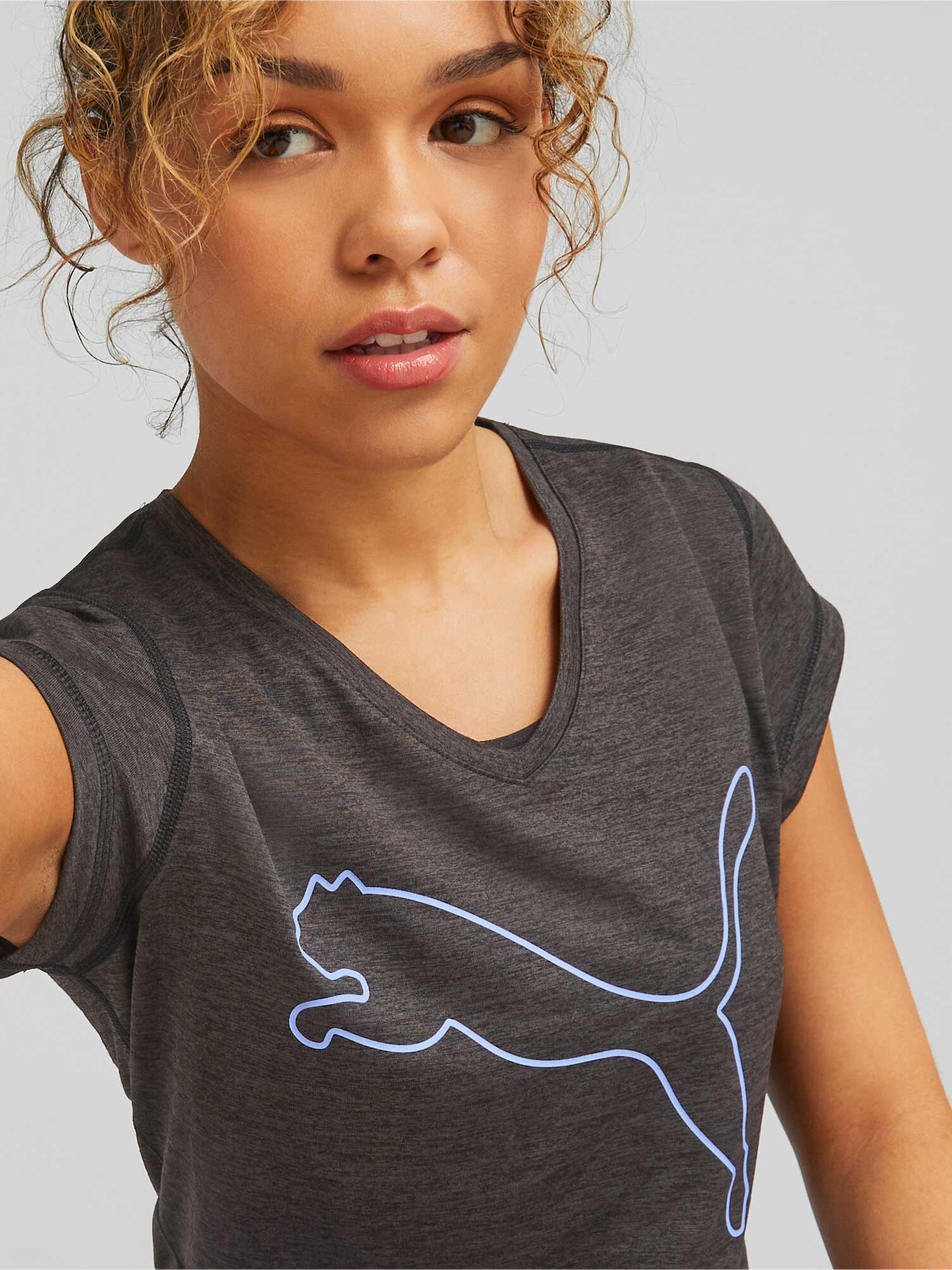 PUMA Тениска Train Favorite Heather Cat