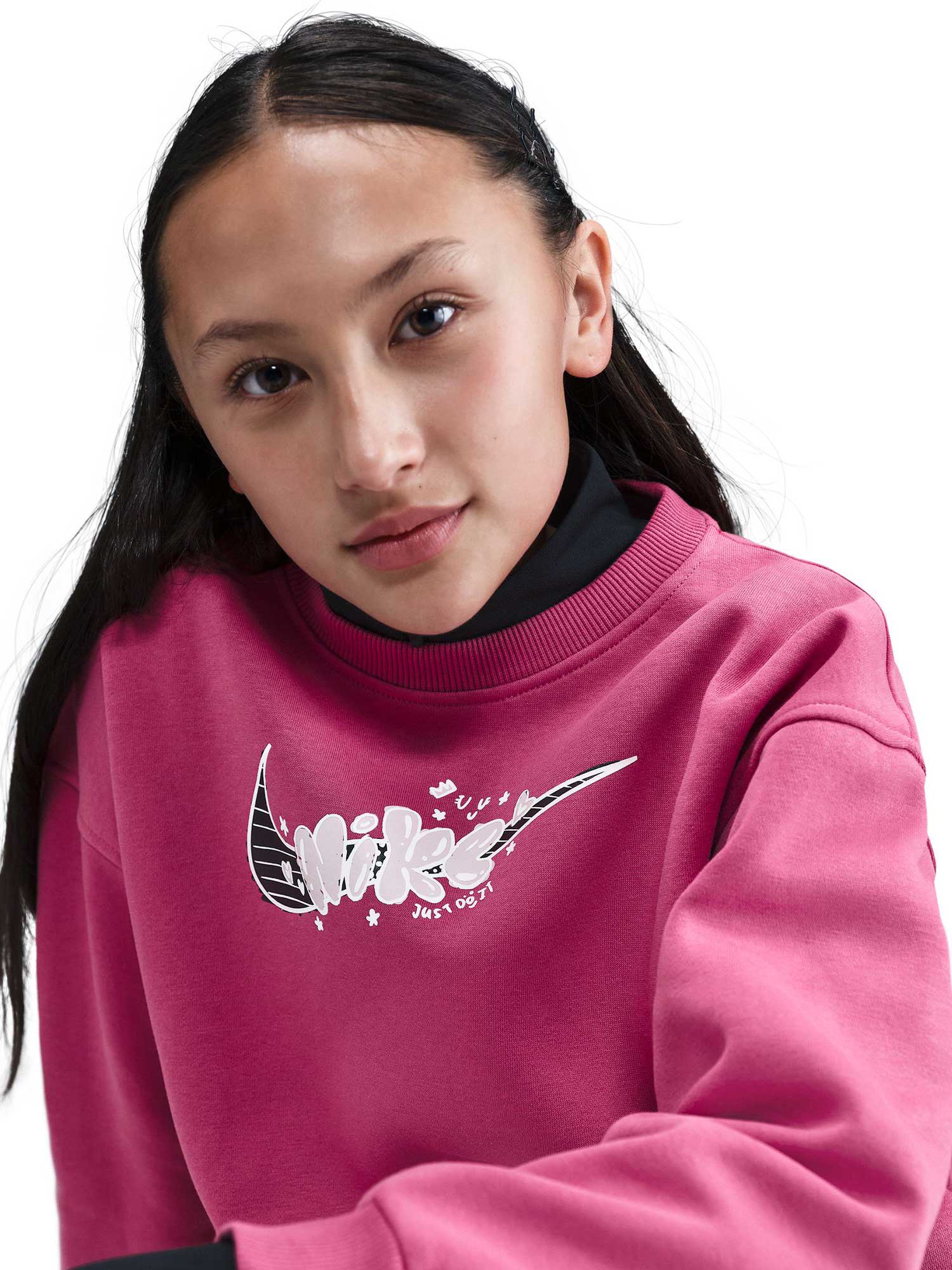 NIKE Блуза G NSW CLUB FLC OVRSZD CREW GX