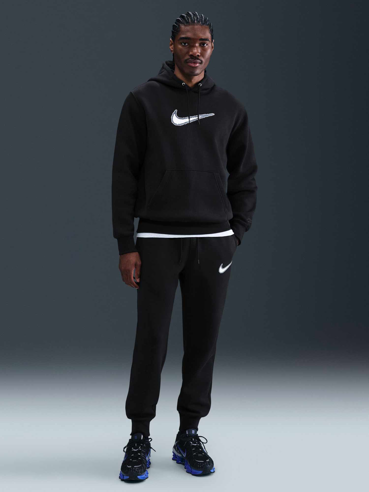 NIKE Спортно долнище M NK CLUB BB JGGR NEO VARSITY