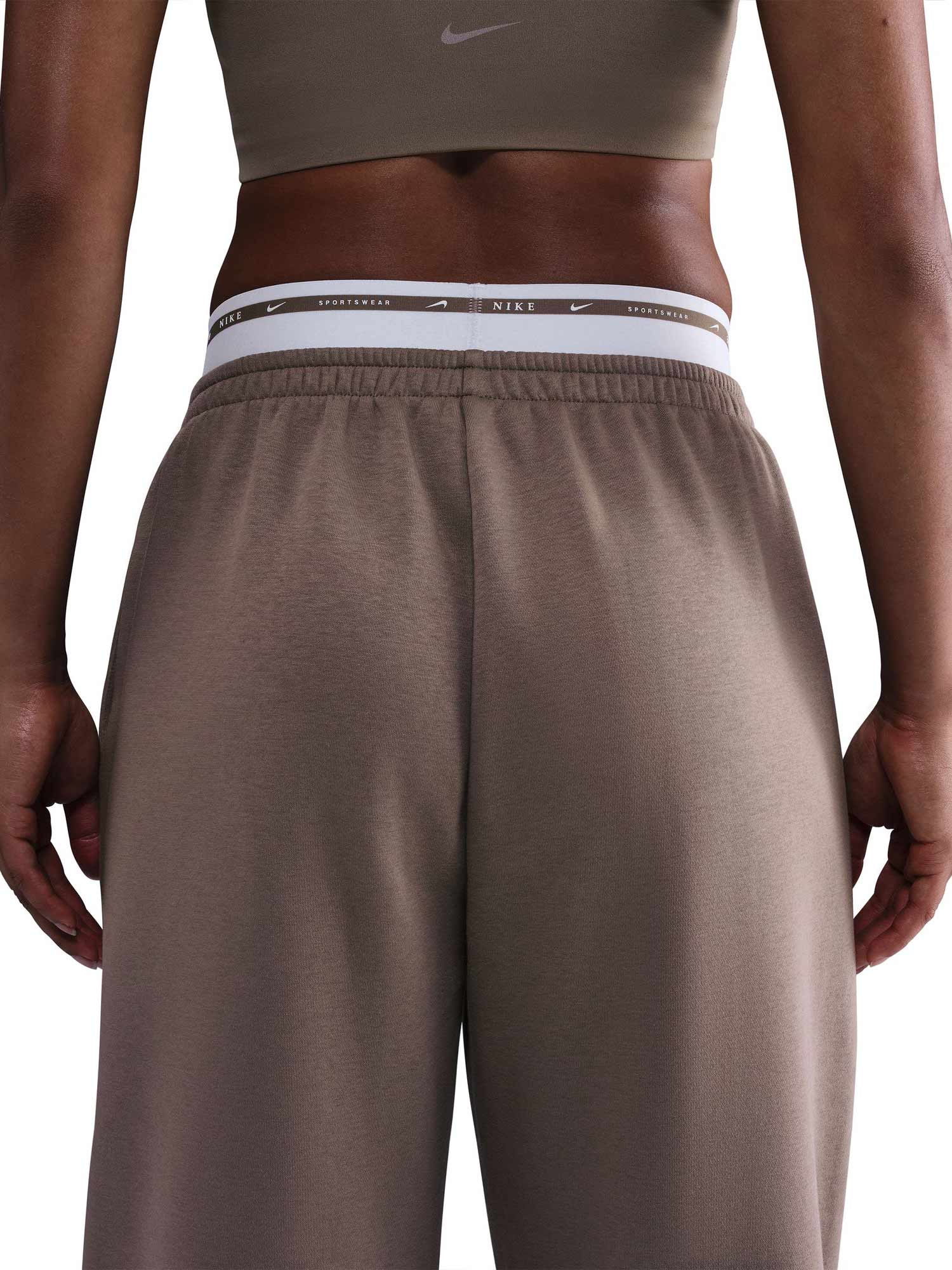NIKE Спортно долнище W NSW PHNX FLC HR PANT GLS
