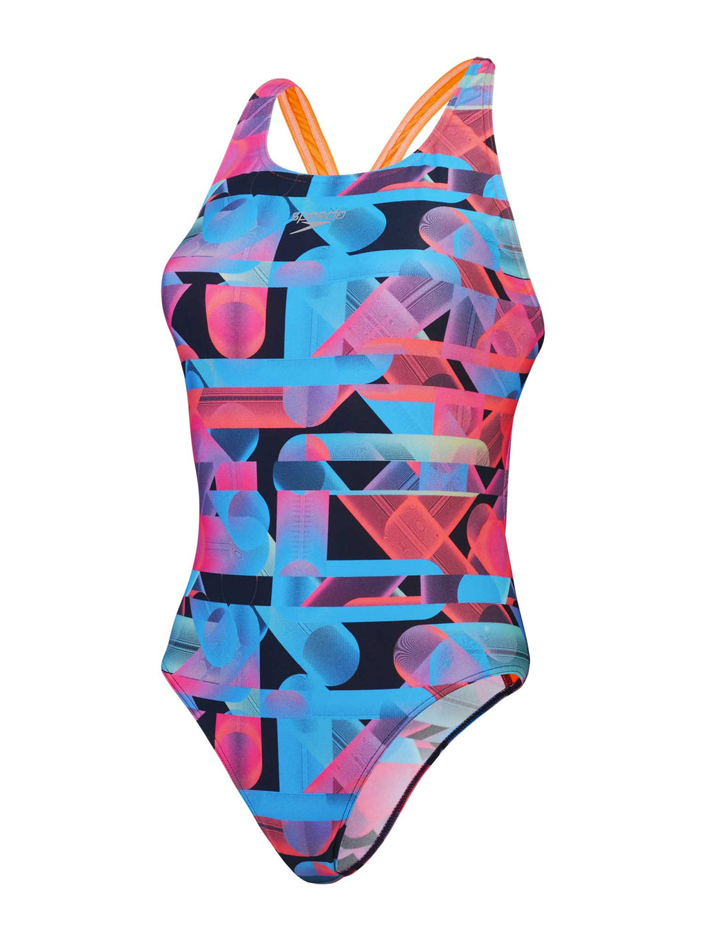 SPEEDO Цял бански WOMENS ALLOVER DIGITAL POWERBACK
