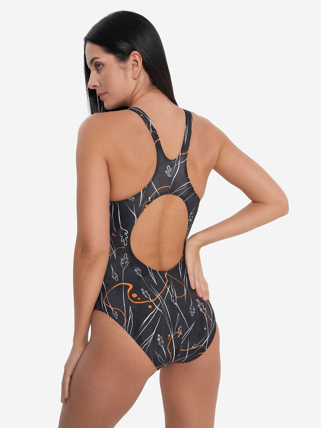 JOSS Цял бански Women's AOP Training Swimsuit
