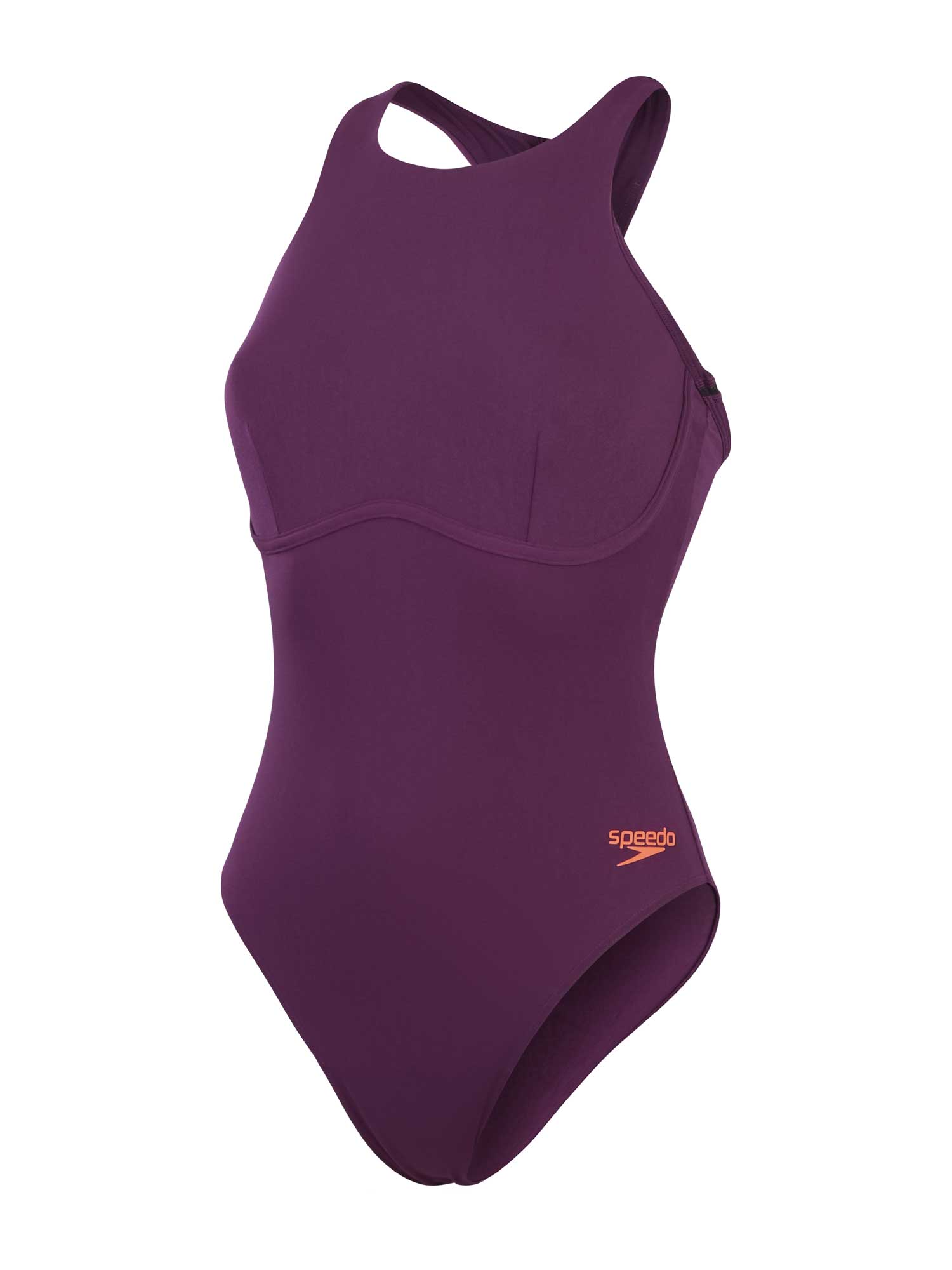 SPEEDO Цял бански WOMENS RACER ZIP WITH SWIM BRA