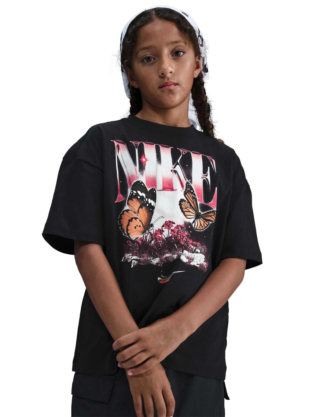 NIKE Тениска G NSW TEE BUTTRFLY OS