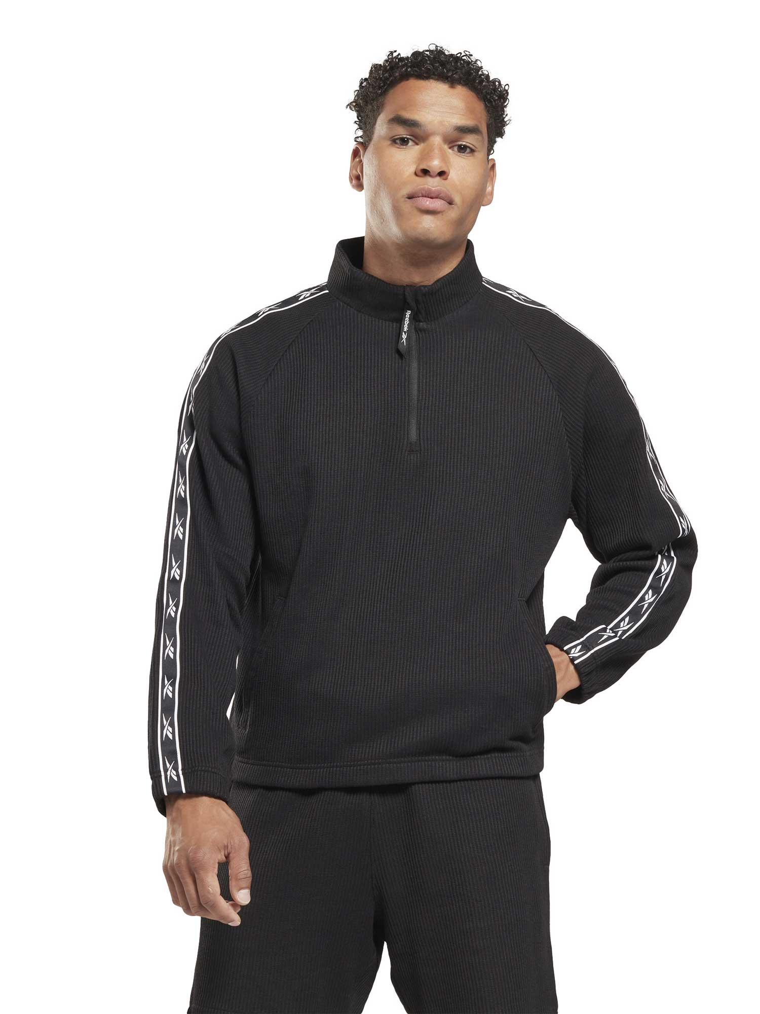 REEBOK Блуза Identity Vector Tape Waffle 1/4 Zip Top