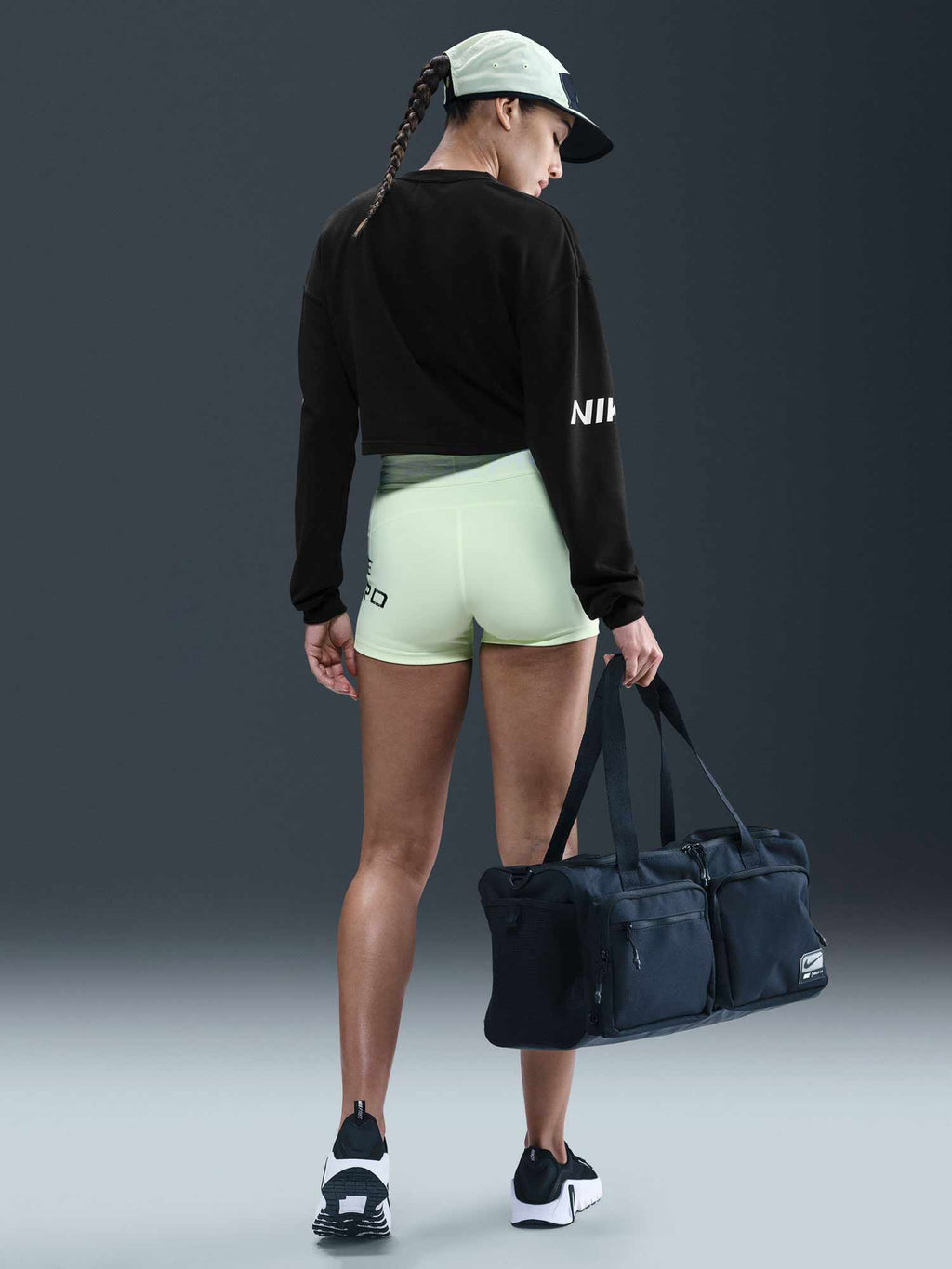 NIKE Блуза W NP DF FLC CREW TT GRX