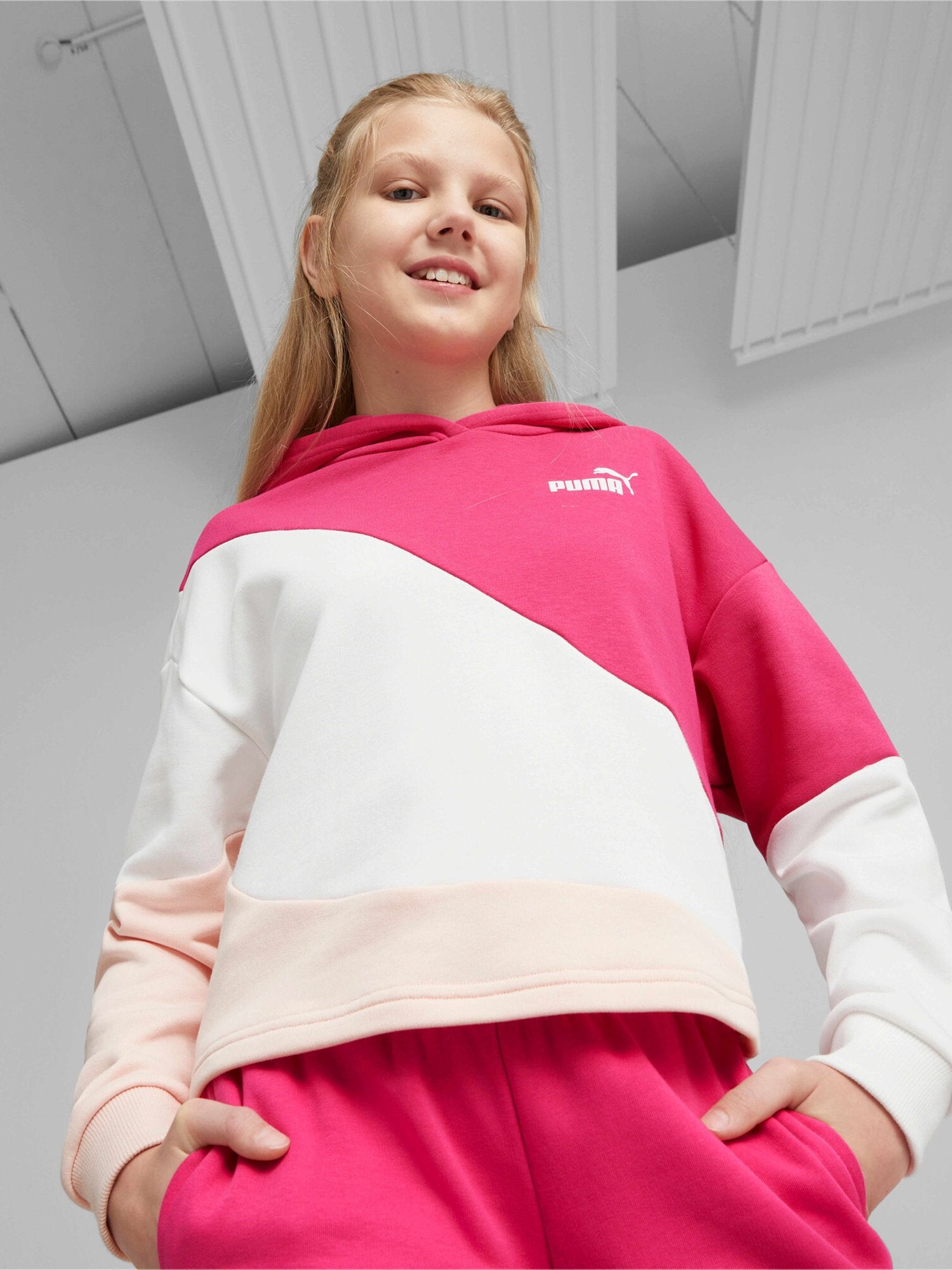 PUMA Суитшърт POWER Colorblock CAT Hoodie G