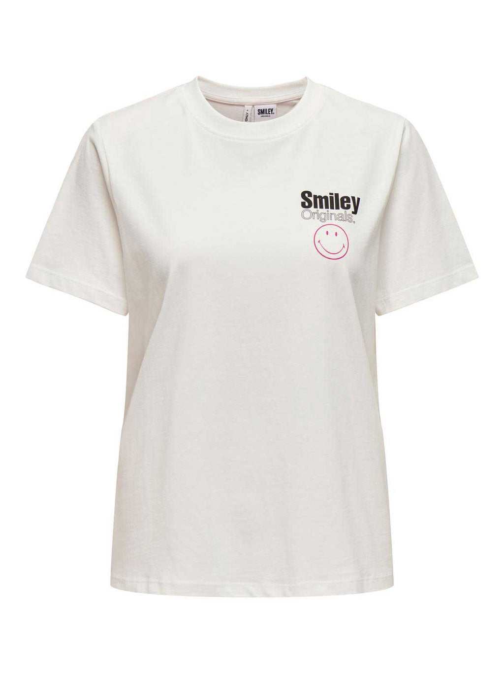 ONLY Тениска ONLSMILEY LIFE S/S O-NECK TOP BOX JRS
