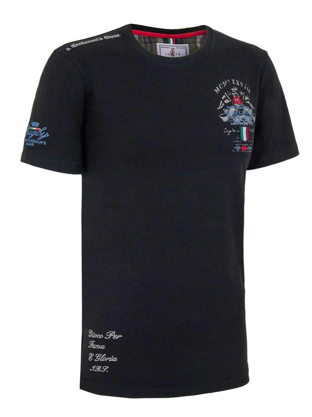 ITALIAN RUGBY STYLE Мъжка тениска IRS 4A-4-BLACK