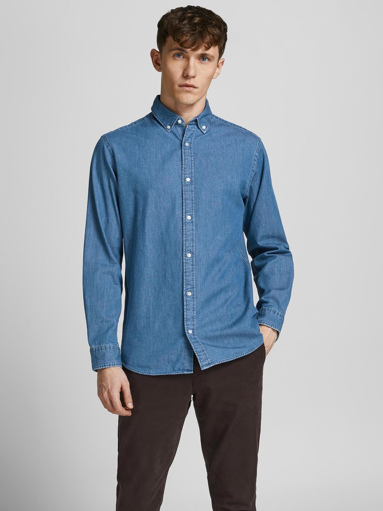 JACK & JONES Риза JWHPLAIN