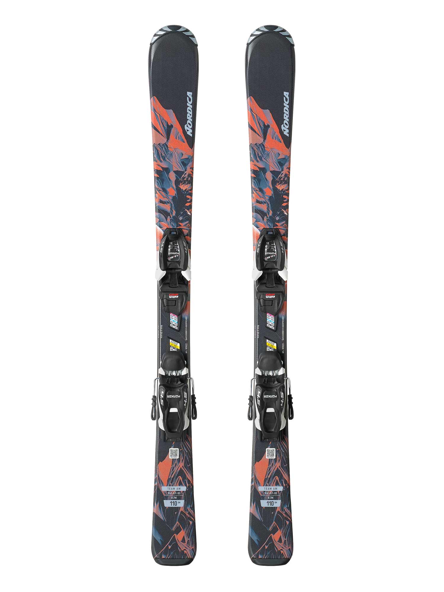 NORDICA Детски ски с автомати TEAM AM(100-140)+J4.5 FDT