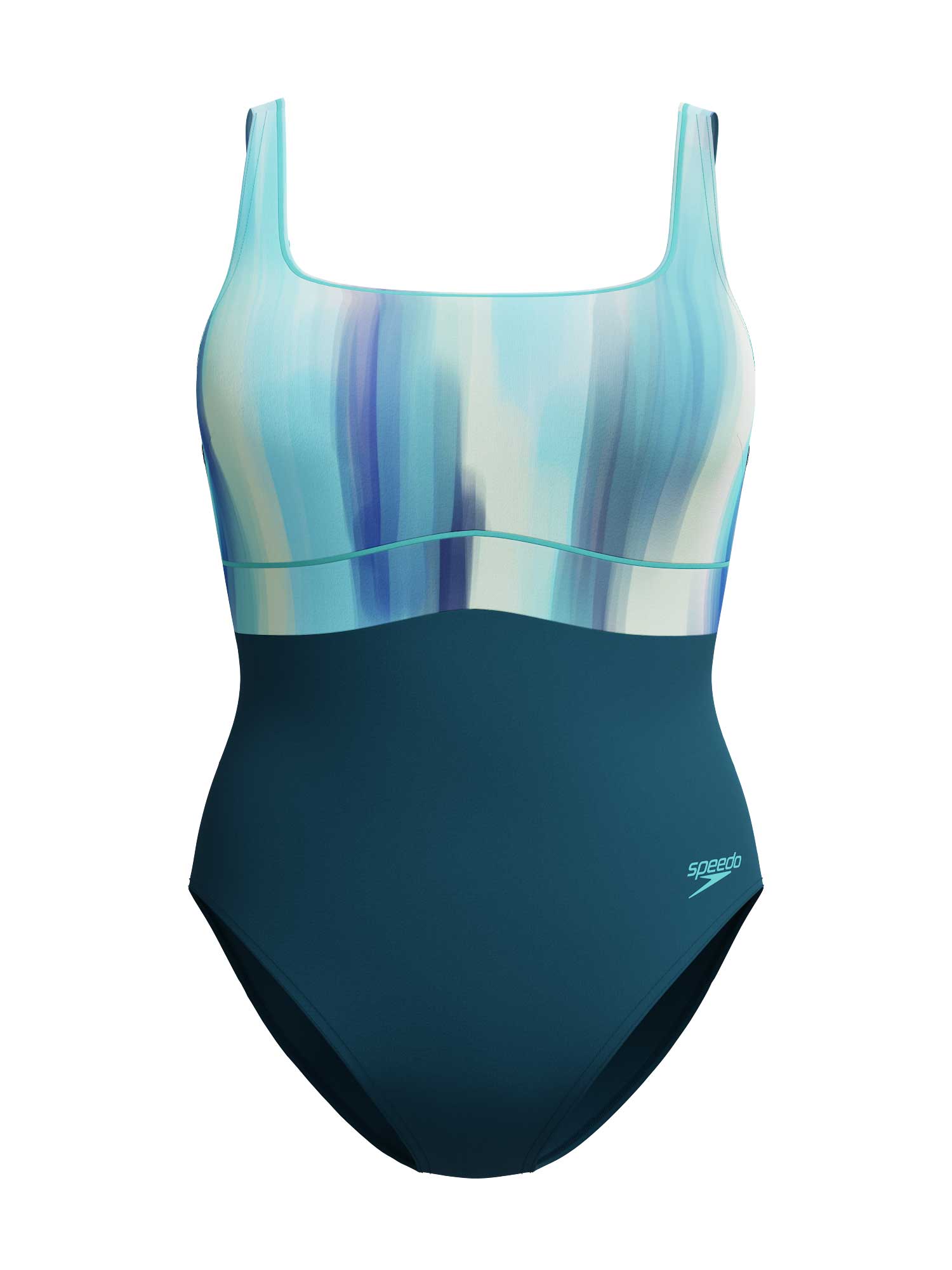 SPEEDO Цял бански WOMENS SHAPING CONTOURECLIPSE PRINTED