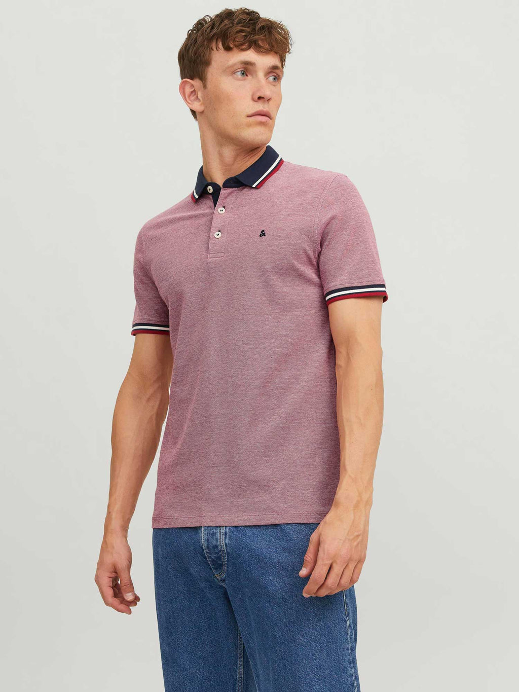 JACK & JONES Тениска JJEPAULOS POLO SS NOOS