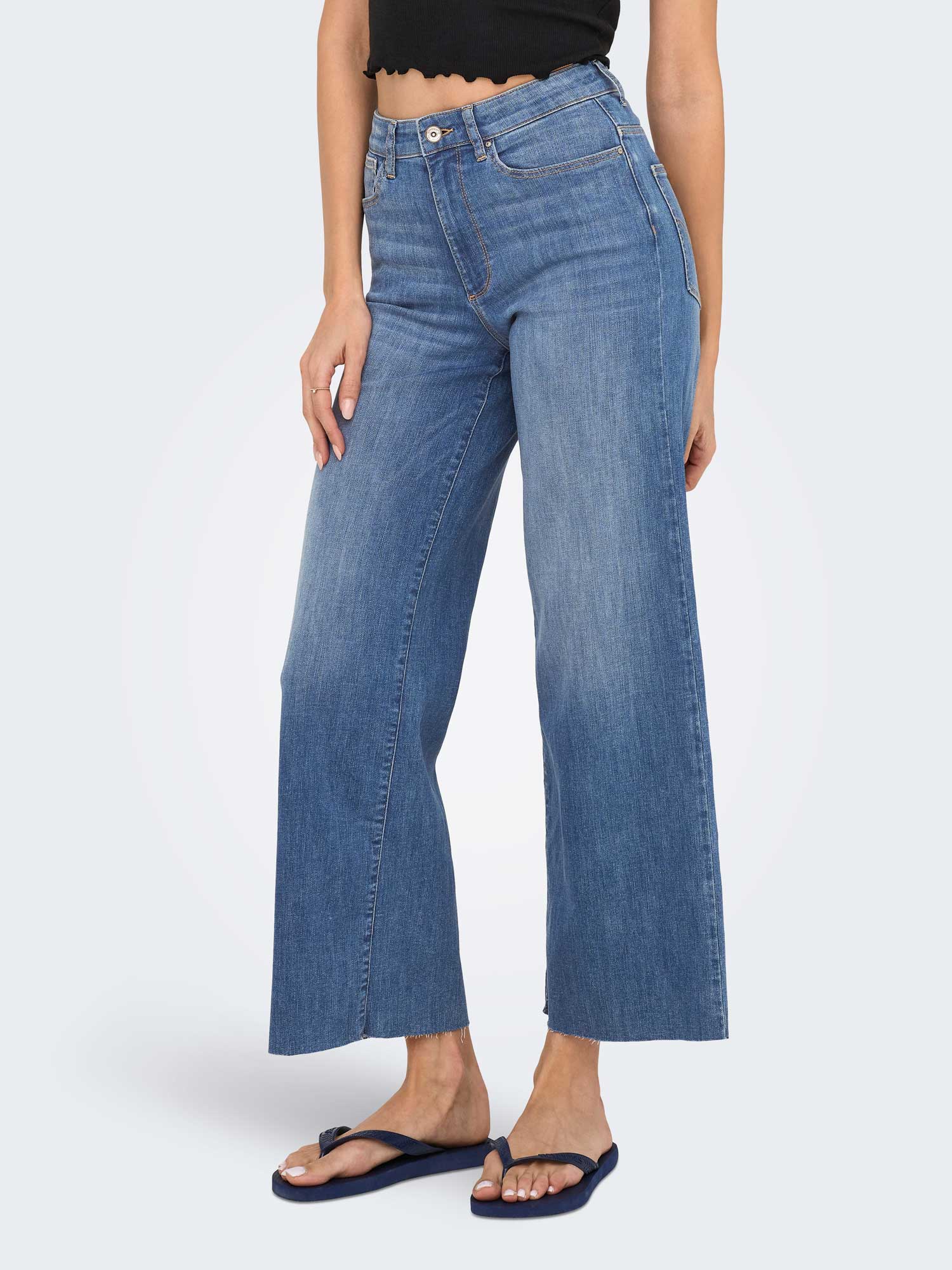 ONLY Дънки ONLANN-MADISON HW CROP WD DNM SOO618NOOS