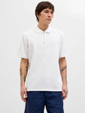 JACK & JONES Тениска JJEAUSTIN ZIP POLO SS NOOS