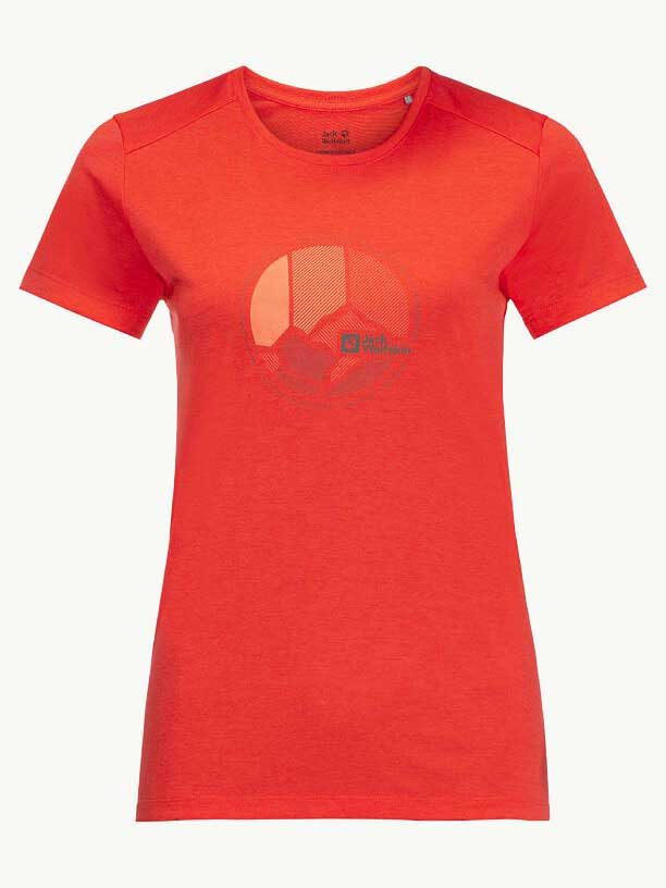 JACK WOLFSKIN Тениска CROSSTRAIL GRAPHIC T W