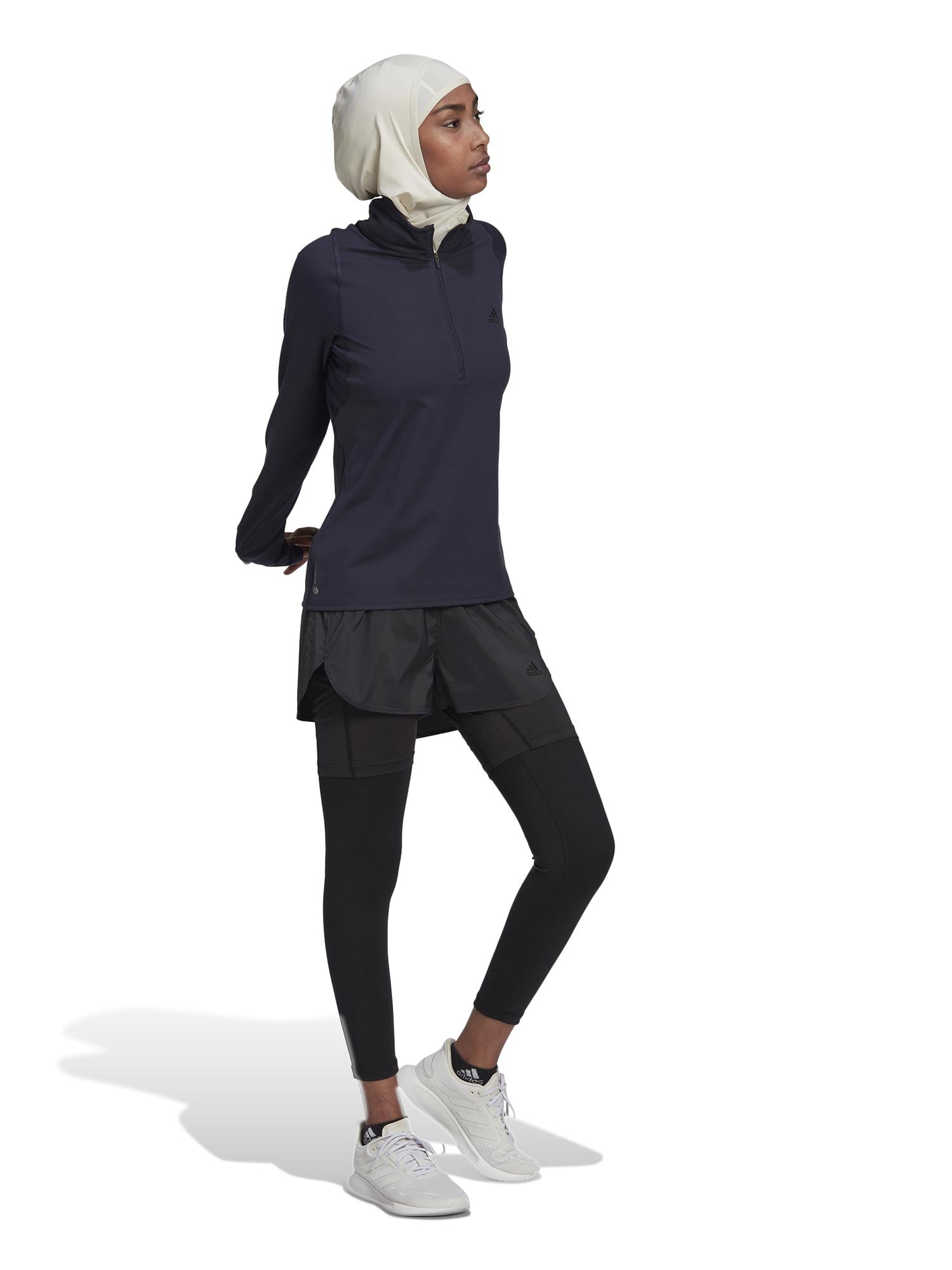 ADIDAS PERFORMANCE Блуза Run Fast Half-Zip Long Sleeve
